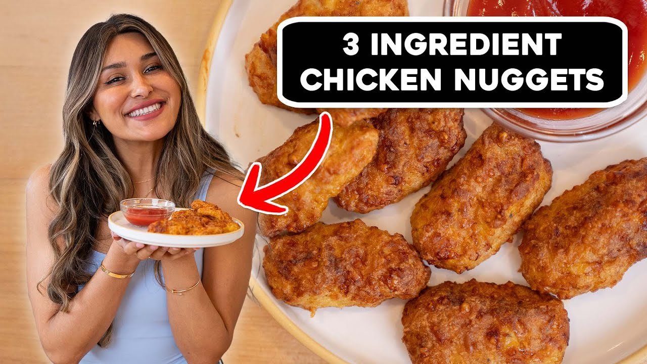 Crispy Chicken Nuggets with 3 Ingredients Low Carb Gluten Free