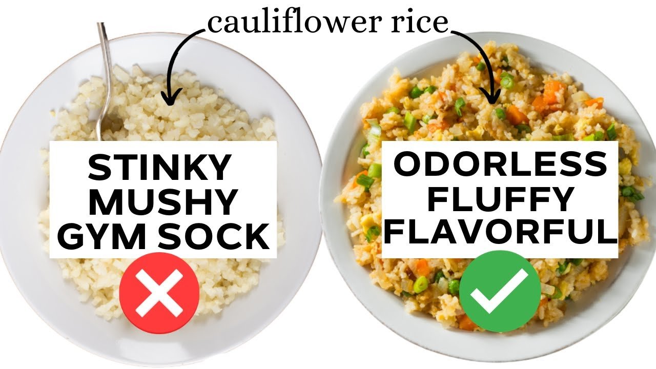 The RIGHT WAY to Make Cauliflower Rice more like Actual