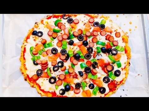 Easy low carb pizza recipe High protein pizza crust recipe