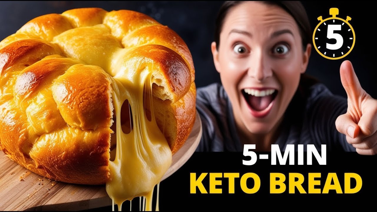 5 Minute KETO Cheese Bread Recipe The BEST Low Carb