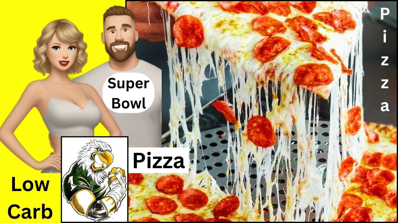 SUPER BOWL PIZZA Low Carb Low Calorie KETO Friendly